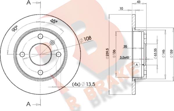 R Brake 78RBD21062 - Brake Disc autospares.lv