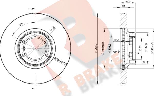 R Brake 78RBD21367 - Brake Disc autospares.lv