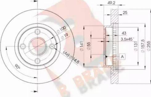 R Brake 78RBD21330 - Brake Disc autospares.lv