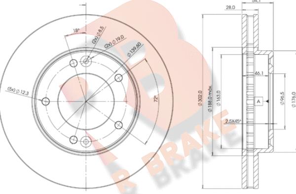 R Brake 78RBD21712 - Brake Disc autospares.lv