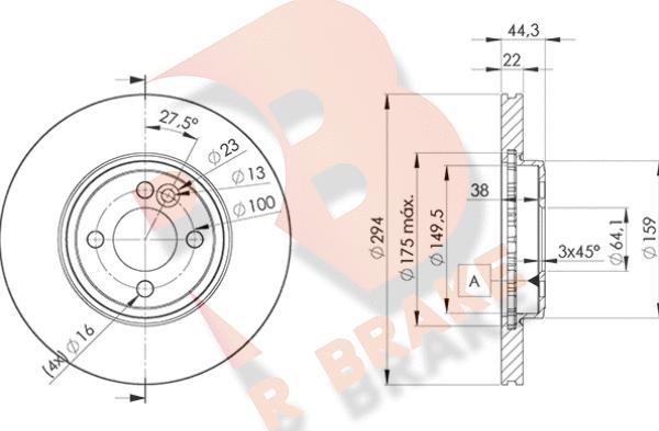 R Brake 78RBD28570 - Brake Disc autospares.lv