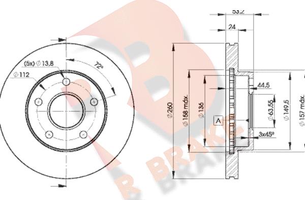 R Brake 78RBD28109 - Brake Disc autospares.lv