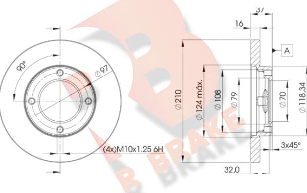 R Brake 78RBD28702 - Brake Disc autospares.lv