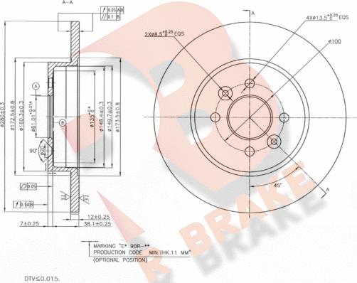 R Brake 78RBD23574 - Brake Disc autospares.lv