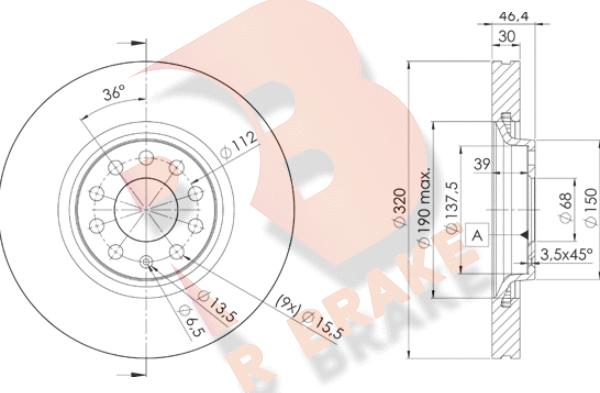 R Brake 78RBD23615 - Brake Disc autospares.lv