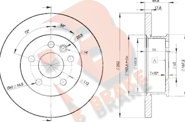 R Brake 78RBD23012 - Brake Disc autospares.lv