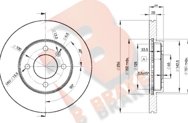 R Brake 78RBD23790 - Brake Disc autospares.lv