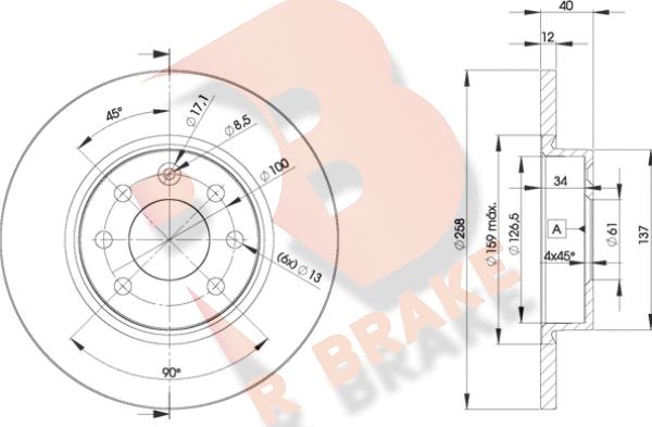 R Brake 78RBD22947 - Brake Disc autospares.lv