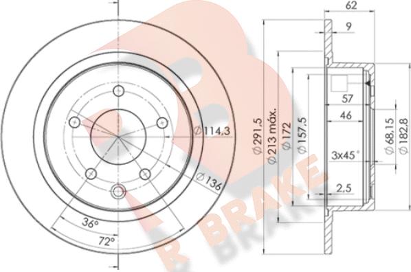 R Brake 78RBD22931 - Brake Disc autospares.lv