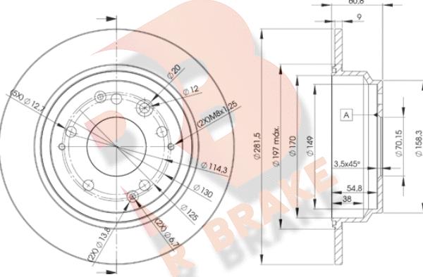 R Brake 78RBD22469 - Brake Disc autospares.lv