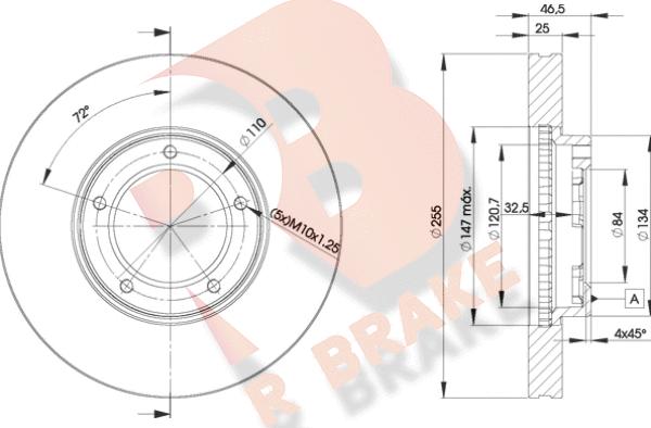 R Brake 78RBD22609 - Brake Disc autospares.lv