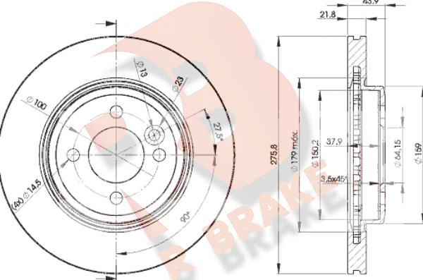 R Brake 78RBD22891 - Brake Disc autospares.lv