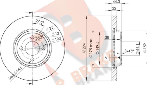 R Brake 78RBD22892 - Brake Disc autospares.lv