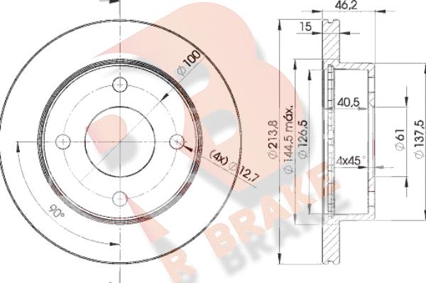 R Brake 78RBD22701 - Brake Disc autospares.lv