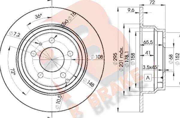 R Brake 78RBD27940 - Brake Disc autospares.lv