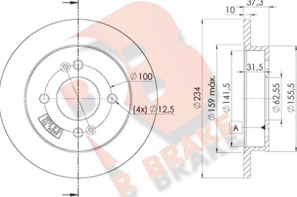 R Brake 78RBD27520 - Brake Disc autospares.lv