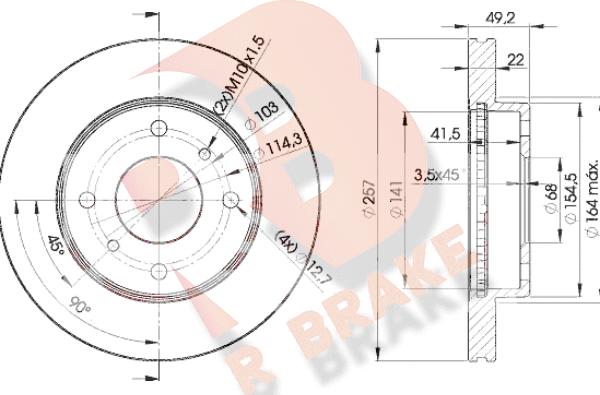 R Brake 78RBD27101 - Brake Disc autospares.lv