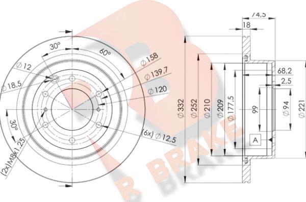 R Brake 78RBD27114 - Brake Disc autospares.lv