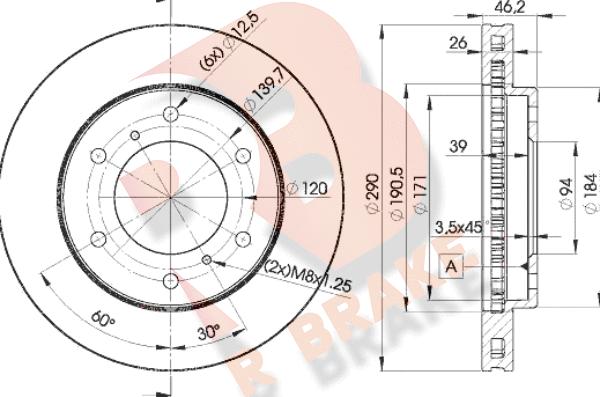 R Brake 78RBD27116 - Brake Disc autospares.lv