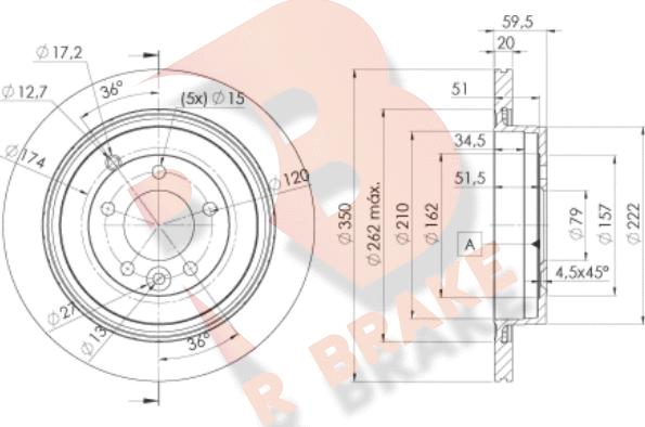 R Brake 78RBD27363 - Brake Disc autospares.lv