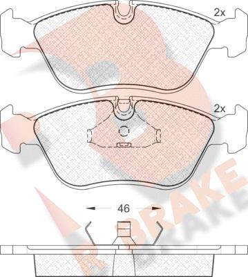 R Brake RB0934 - Brake Pad Set, disc brake autospares.lv