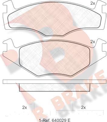 R Brake RB0459 - Brake Pad Set, disc brake autospares.lv