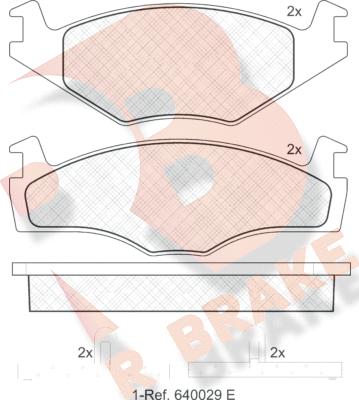 R Brake RB0460 - Brake Pad Set, disc brake autospares.lv