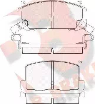 R Brake RB0656 - Brake Pad Set, disc brake autospares.lv