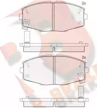 R Brake RB0617 - Brake Pad Set, disc brake autospares.lv