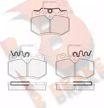 R Brake RB0862 - Brake Pad Set, disc brake autospares.lv