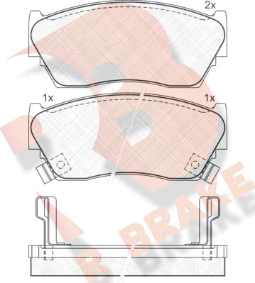 R Brake RB0882 - Brake Pad Set, disc brake autospares.lv