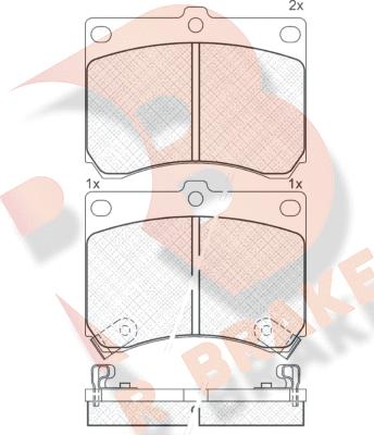 R Brake RB0879 - Brake Pad Set, disc brake autospares.lv