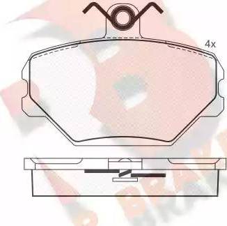 R Brake RB0780 - Brake Pad Set, disc brake autospares.lv