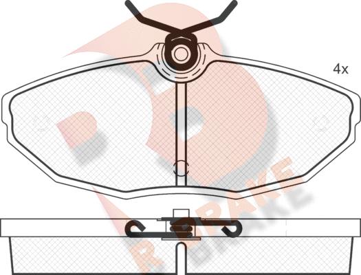 R Brake RB1562 - Brake Pad Set, disc brake autospares.lv