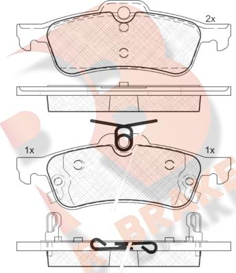 R Brake RB1878 - Brake Pad Set, disc brake autospares.lv