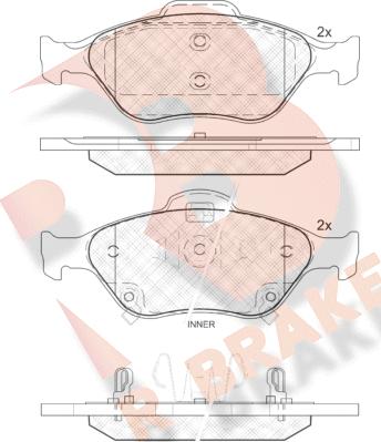 R Brake RB1877 - Brake Pad Set, disc brake autospares.lv
