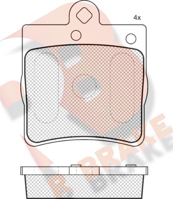 R Brake RB1311-396 - Brake Pad Set, disc brake autospares.lv