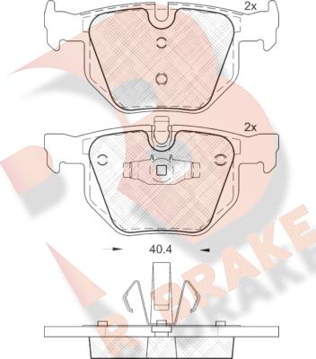 R Brake RB1739 - Brake Pad Set, disc brake autospares.lv