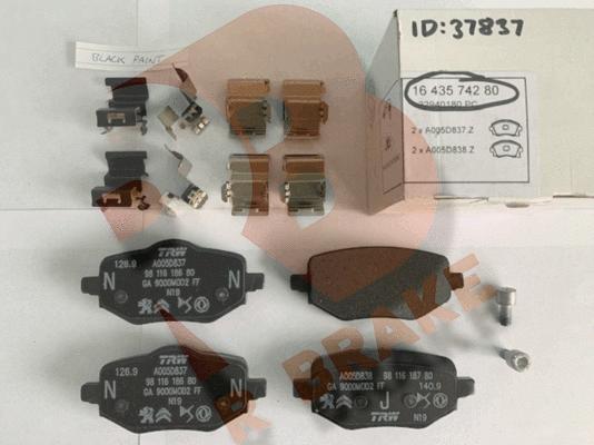 R Brake RB2418 - Brake Pad Set, disc brake autospares.lv