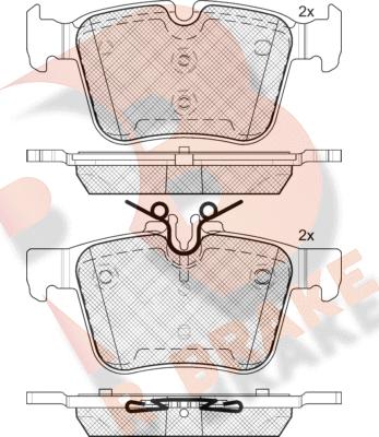 R Brake RB2214 - Brake Pad Set, disc brake autospares.lv