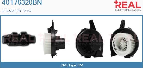 REAL 40176320BN - Interior Blower autospares.lv