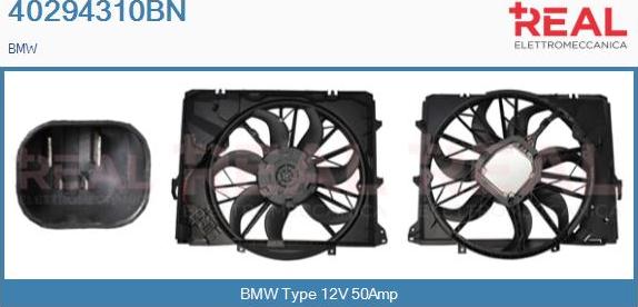 REAL 40294310BN - Electric Motor, radiator fan autospares.lv