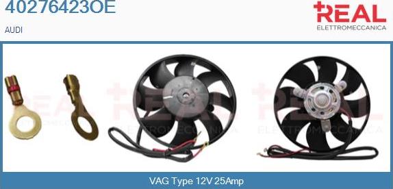 REAL 40276423OE - Fan, radiator autospares.lv