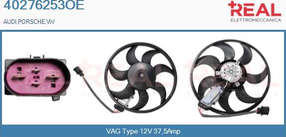 REAL 40276253OE - Fan, radiator autospares.lv