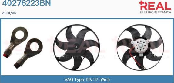 REAL 40276223BN - Fan, radiator autospares.lv