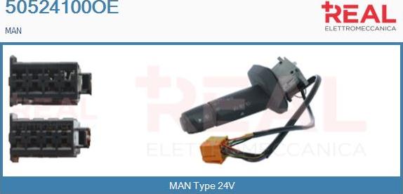 REAL 50524100OE - Steering Column Switch autospares.lv