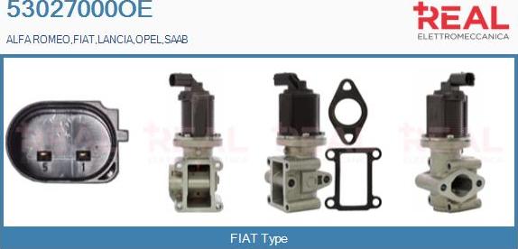 REAL 53027000OE - EGR Valve autospares.lv