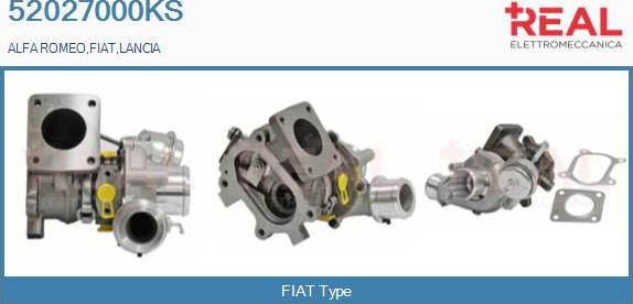 REAL 52027000KS - Charger, charging system autospares.lv