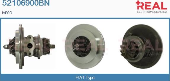 REAL 52106900BN - CHRA Cartridge, charger autospares.lv
