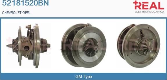 REAL 52181520BN - CHRA Cartridge, charger autospares.lv
